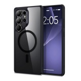 ESR Samsung Galaxy S25 Ultra (SM-S938) ch halolock szilikon védő (ütésálló, átlátszó hátlap, magsafe) fekete