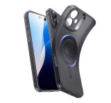 ESR ZERO HALOLOCK szilikon telefonvédő (ütésállóság, légpárnás sarok, MagSafe) FEKETE Apple iPhone 16 Plus