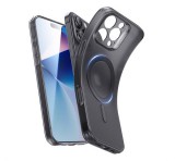 ESR ZERO HALOLOCK szilikon telefonvédő (ütésállóság, légpárnás sarok, MagSafe) FEKETE Apple iPhone 16 Pro Max