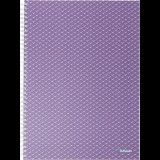 Esselte Colour'Breeze 80 lapos A4 kockás spirálfüzet - Lila (628479)