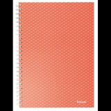 Esselte Colour'Breeze spirálfüzet kockás, A5, korallszínű (628468) (Esselte628468)