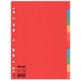 ESSELTE "Economy" A4 10 részes karton színes regiszter