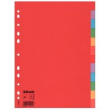 ESSELTE "Economy" A4 12 részes karton színes regiszter