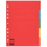 ESSELTE "Economy" A4 5 részes karton színes regiszter