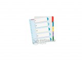 Esselte laminált karton, A4 Maxi, 1-5 regiszter, újraírható