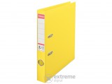 Esselte "Standard" Iratrendező, 50 mm, A4, PP, élvédő sínnel, Vivida sárga