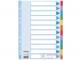 Esselte standard karton elválasztólap, 12 részes