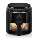 ETA 116890000 Fritta Digi, 1300 W, 8 Program, 4.3 l, LED Kijelző, Fekete forrólevegős fritőz