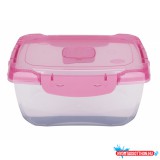 Ételtároló doboz 1,4 literes csatos és szelepes mikrós-fagyasztós_lányos színek