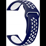 Eternico Sporty Universal Quick Release 22 mm - Pure White and Blue (AET-U22SP-WhBl)