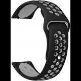 Eternico Sporty Universal Quick Release 22mm Elephant - Gray and Black (AET-U22SP-GrBl)