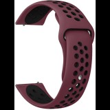 Eternico Sporty Universal Quick Release 22mm - Solid Black and Bordo (AET-U22SP-BlBo)