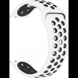 Eternico Sporty Universal Quick Release 22mm - Solid Black and White (AET-U22SP-BlWh)