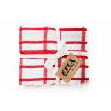 ETEX U03-03 Konyharuha 3db piros kockás