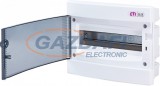 ETI 001101011 ECM12PT DIDO-E 1x12 modulos elosztó szekrény, süllyesztett, átlátszó ajtó