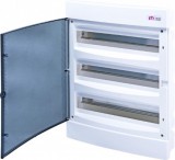 ETI 001101047 ECM 3x18PT DIDO-E 3x18 modulos elosztó szekrény, süllyesztett, átlátszó aj