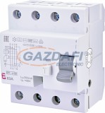 ETI 002064649 EFI-4B+ 63A 300mA áram-védőkapcsoló, 4p, váltó, pulzáló, egyen és nagy frekvenciás (20kHz) hibaáramot érzékelő, azonali kioldású