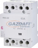 ETI 002463471 R63-22 24V AC moduláris mágneskapcsoló, 63A, 3 modul, 2xZ+2xNy (2xNO+2xNC) érintkező