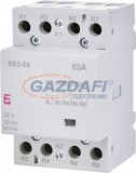 ETI 002463481 R63-04 24V AC moduláris mágneskapcsoló, 63A, 3 modul, 4xNy (4xNC) érintkező