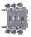 ETI 004131207 PT 00 2P00-2P00 3p műanyag késes biztosító aljzat, 00 méret