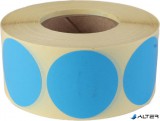 . Etikett, 38 mm kör, 1000 etikett/tekercs, ciánkék