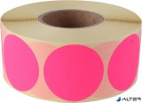 . Etikett, 38 mm kör, 1000 etikett/tekercs, rózsaszín