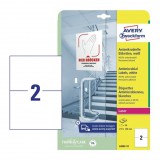 Etikett címke 210x148 mm, Avery Zweckform, Fehér színű, (10 ív/doboz)