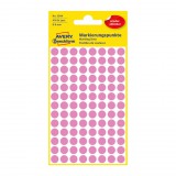 Etikett címke 8x8 mm, Avery Zweckform, Rózsaszín színű, (4 ív/doboz)
