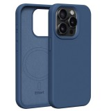 Etteri Silicone Apple iPhone 15 Pro (6.1) mágneses MagSafe tok (vezetéknélküli töltéshez) kék