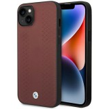 Etui BMW BMHCP14S22RFGR iPhone 14 6.1" bordó bőr gyémántmintás bordó színben tok