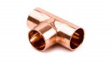 EU. Réz forrasztható egál T -idom 22mm