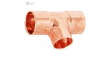 EU. Réz forrasztható szűkített T -idom 15-22-15mm