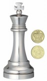Eureka Cast Sakk - Király (ezüst) - fém ördöglakat