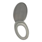 Eurociere WC ülőke, Polipropilén, Romtatay 40000, metálszürke, standard zár, 375 x 460 mm