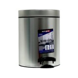 Eurogold Sirius 5 literes pedálos műanyag szemetes - Ezüst (801205 SILVER)