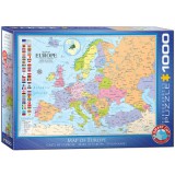 Európa térképe, 1000 db-os puzzle (EUROGRAPHICS, 6000-0789)
