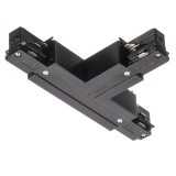 EUTRAC T bal csatlakozó fekete 230V