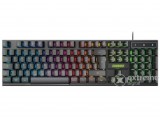 Everest Gamer Billentyűzet - KB-188 Borealis Rainbow (N-key, USB, fekete, magyar, RGB LED)