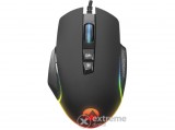 Everest Gamer Egér - RAGE-X2  (6400 DPI, 7gomb, 1,5m harisnyázott kábel, optikai, fekete, RGB LED)