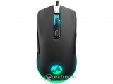 Everest Gamer Egér - SGM-L1 LUMOS (6400 DPI, 8gomb, 1,65m harisnyázott kábel,optikai, fekete, RGB LED)