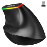 Everest SMW-618 Ergonomic RBG Optical Wireless Mouse Black 36222