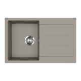 Evido Cubo 45S gránit mosogató 780x500mm platina 442061
