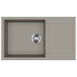 Evido Cubo XL 6S Compact gránit mosogató 860x500mm platina 442060