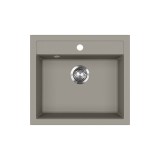 Evido Quadro 6 gránit mosogató egymedencés 562x510mm platina 442063