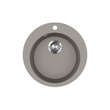 Evido Tondo gránit mosogató kerek 505mm platina 442067