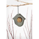 EVIE 100%-ban újrahasznosított madáretető, szürke virágos előlappal