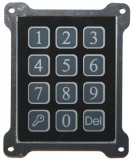 EVKT 100 számlap üveg Hívó felület, EVKT-100 digitális kaputelefon központi egységéhez, üveg.