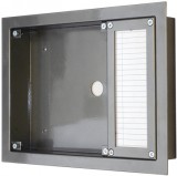EVKT digitális kaputelefon központhoz kültéri ház, 1 oszlopos, süllyesztett, vízszintes.