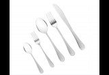 Evőeszköz készlet - 6 darab kés, 6 darab villa, 6 darab kanál, 6 darab teáskanál, 6 darab desszertvilla, 30 darabos készlet