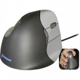 Evoluent Vertical Mouse 4 VM4R Vezetékes Ergonomikus egér Optikai Ergonómikus Fekete, Ezüst
